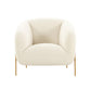 Kandra - Shearling Accent Chair - Cream
