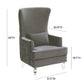 Aubree - Tall Chair with Acrylic Legs