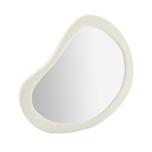 Klaryss - Teardrop Boucle Mirror - Cream