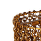 Nirsa - Brass Chain Link 3-Tier Chandelier - Gold