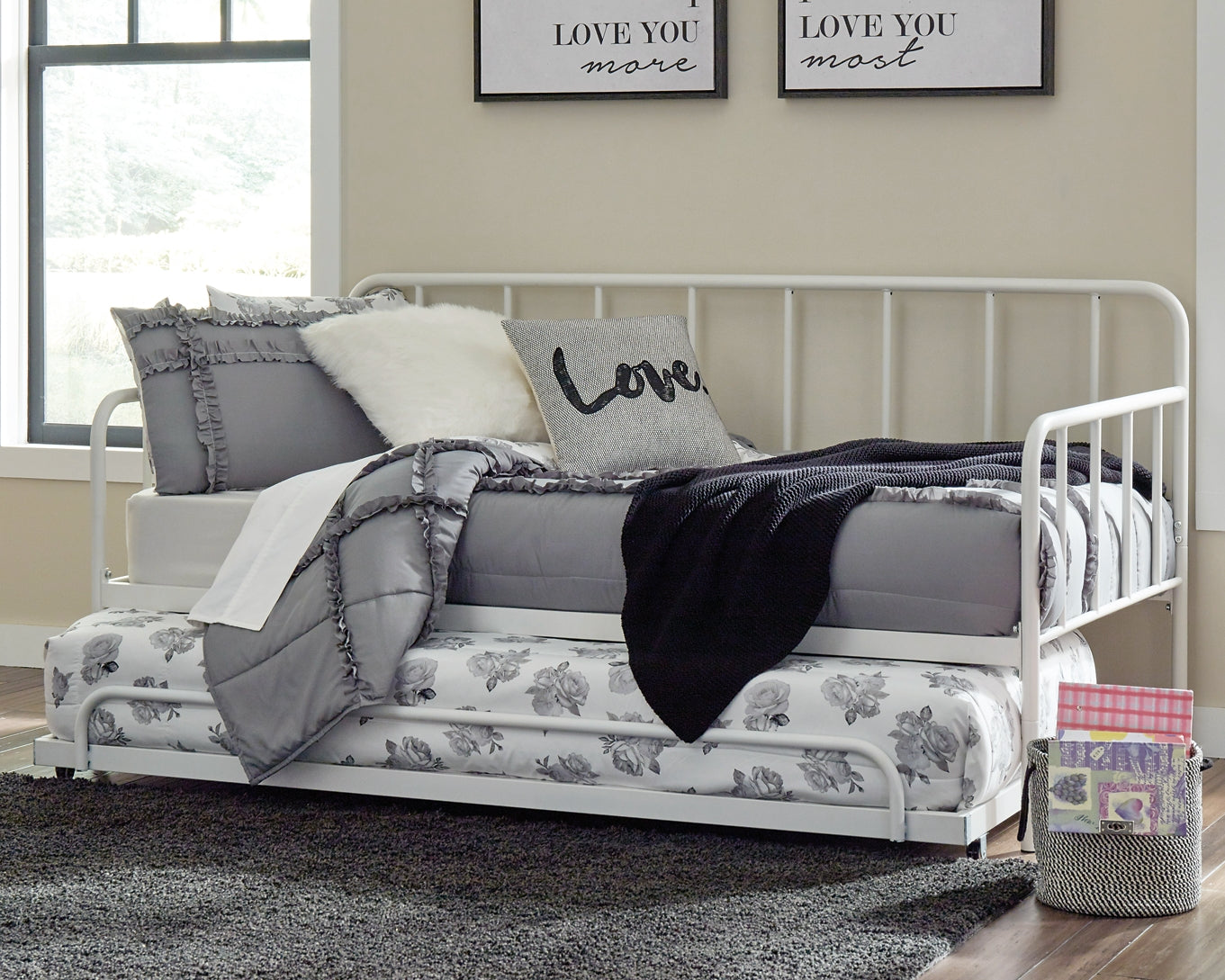 Ashley Express - Trentlore Twin Metal Day Bed with Trundle