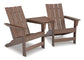 Ashley Express - Emmeline 2 Adirondack Chairs with Connector Table