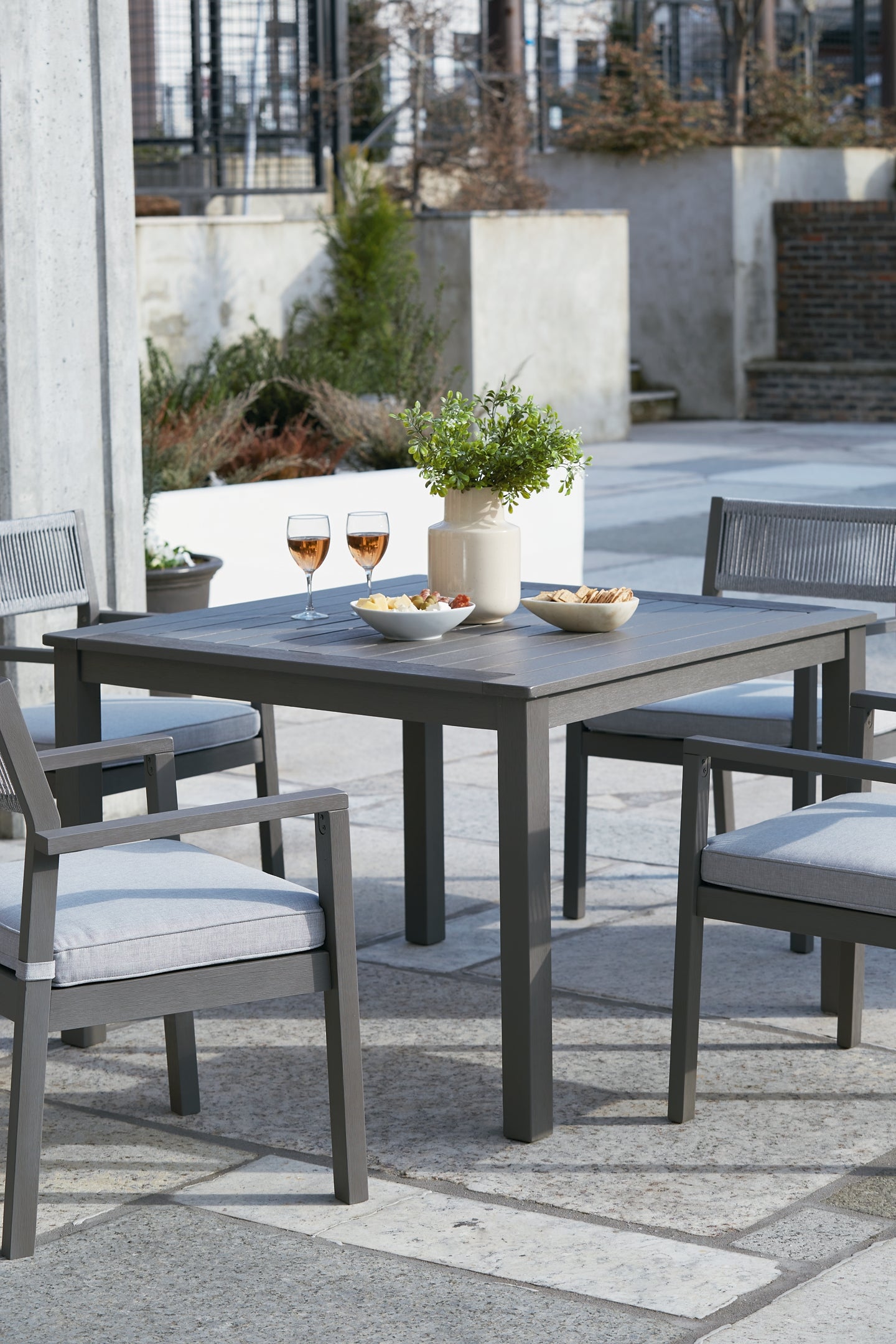 Ashley Express - Eden Town Outdoor Dining Table and 4 Chairs