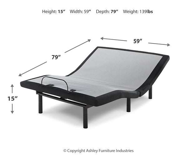 Ashley Express - 14 Inch Chime Elite Mattress with Adjustable Base